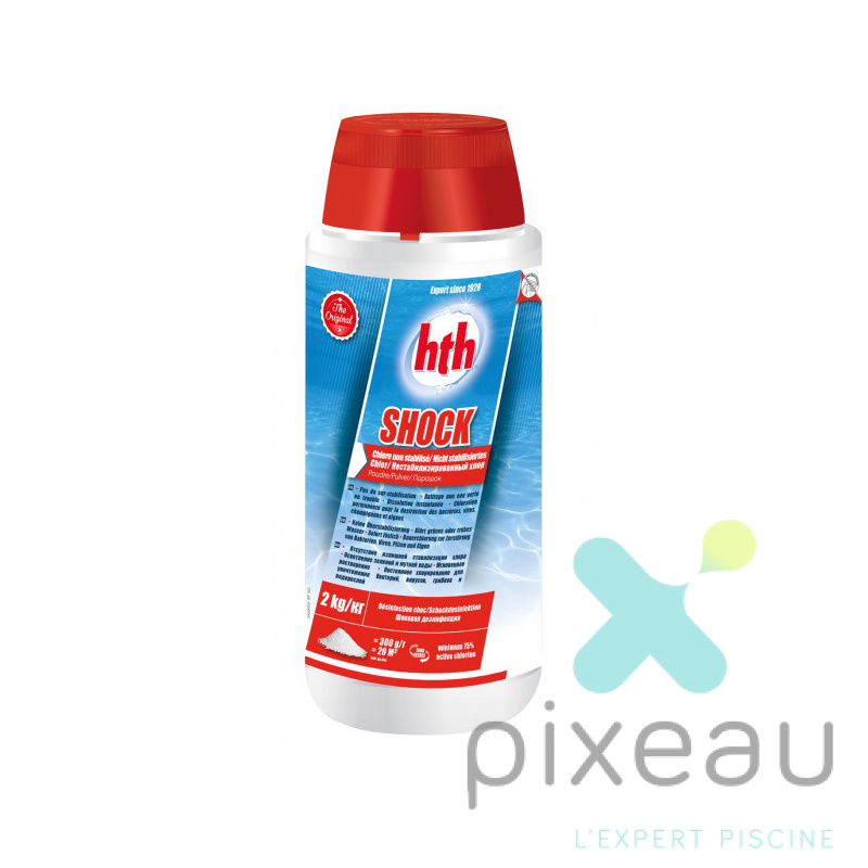 CHLORE CHOC POUDRE NON STABILISE HTH SHOCK 2KG