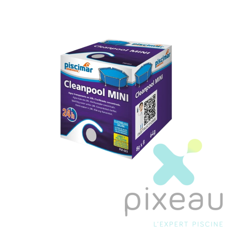 MINI CLEAN POOL 64G - FLOCULANT TABLETTE BEHQ