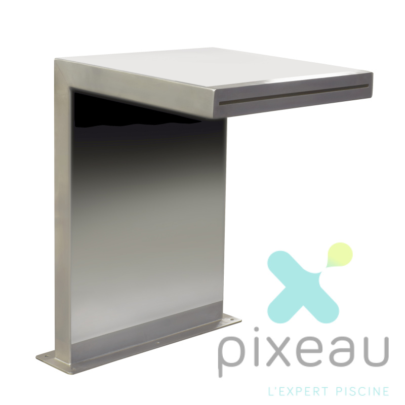 Cascade FLUIDRA INOX STRAIGHT avec ancrage