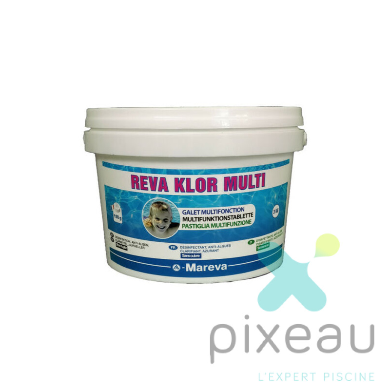 CHLORE LENT MULTI ACTIONS REVA KLOR 5KG 250G
