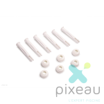 GOUPILLES ET CAPUCHONS PISCINE INTEX TUBULAIRE BLEUE 3.96 A 4.57M LE LOT