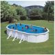 PISCINE GRE FIDJI ACIER BLANC 730X375 H120 AVEC RENFORTS